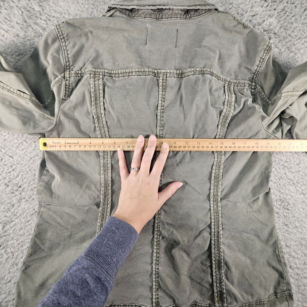 Anthropologie Faded Olive Utility Jacket with Patch Pockets - Picture 10 of 12